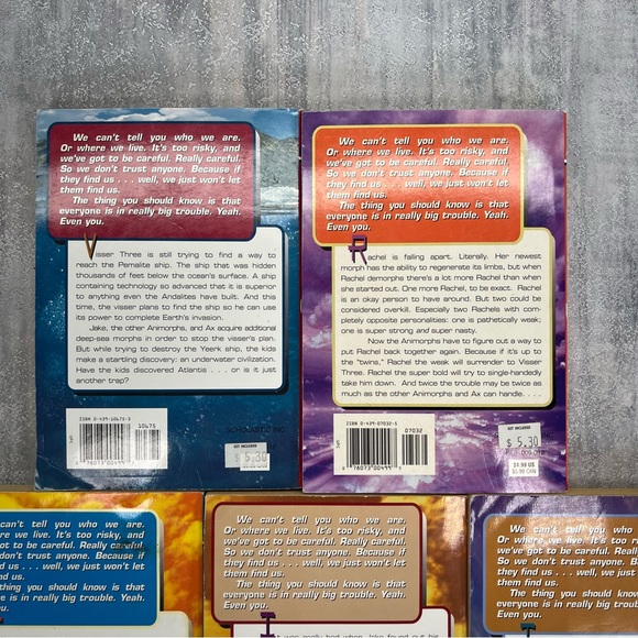 Animorphs Paperback Book Lot Of 5. #’s 6, 19, 20, 32 & 36 - Picture 6 of 9